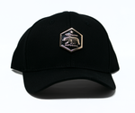 Baseball Cap California Republic Bear Gold Plate(adjustable), Black