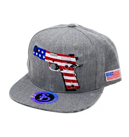 Snapback Cap -  Freedom, Grey