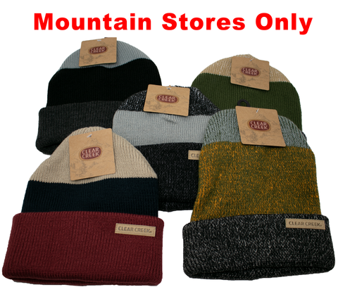 Beanie, Clear Creek Tri-Color Cuffed (MOUNTAIN STORES ONLY)