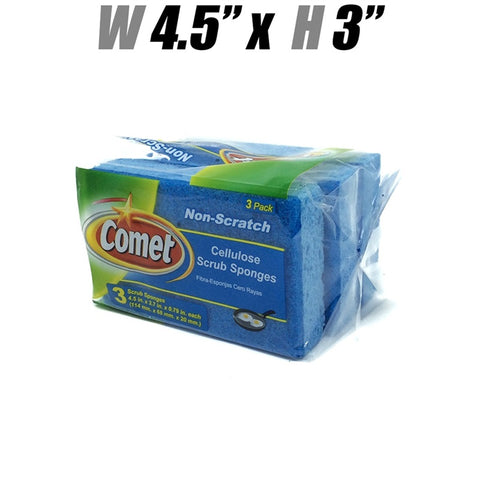 00159 - Comet Non-Scratch Cellulose Scrub Sponges