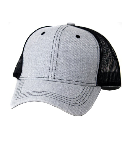 Mesh Trucker Cap - Light Grey