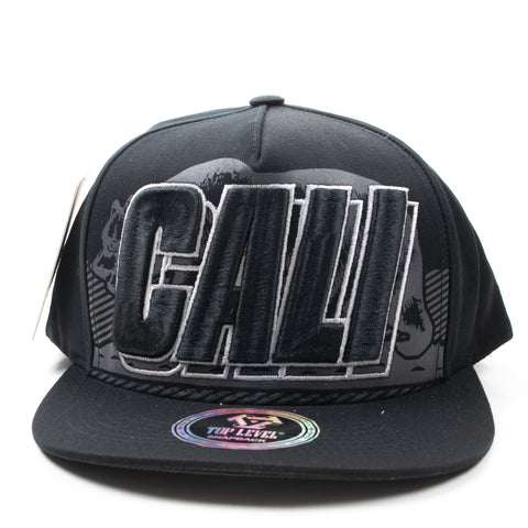 Snapback Black Cali Big Bear Stripes