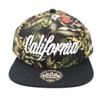 Snapback Cap -  California Tropical Black