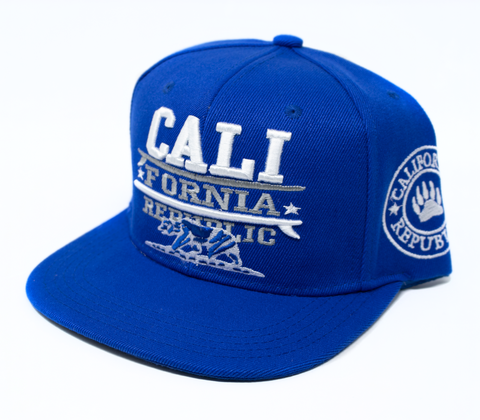 Snapback Cap - Cali Fornia Republic, Royal Blue