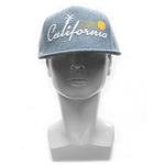 Snapback Cap - California Palm Sun, Heather Blue