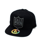 Snapback Cap Cali Republic Rubber Patch, Black