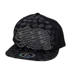 Snapback Cap Cali Print Bear, Black