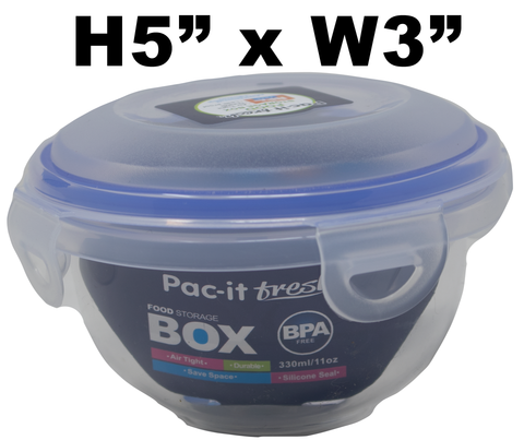 Food Container, 11oz  Round Snap