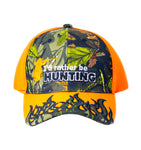 Baseball Cap - I'd Rather be Hunting, Orange