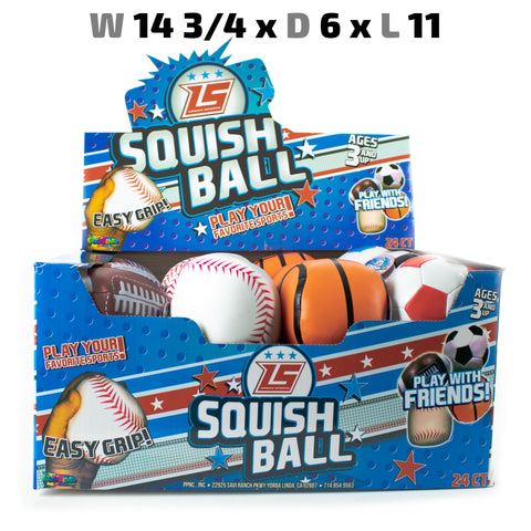 Toys $2.99 - Squish Ball Display, 24 Ct