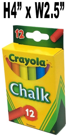 Stationery - Crayola Colored Chalk, 12 Pk